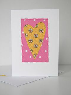 'sweet heart'  handmade greetings card by sugar plum handmade gifts