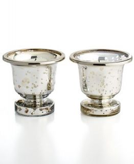 CLOSEOUT Martha Stewart Collection Candle Holders, Set of 2 Mercury Glass Votives   Candles & Home Fragrance   For The Home