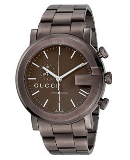 Gucci Watch, Mens Swiss G Chrono Collection Stainless Steel Bracelet 44mm YA101341   Watches   Jewelry & Watches