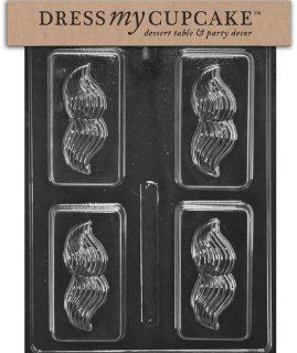 Dress My Cupcake DMCD113 Chocolate Candy Mold, Vintage Mustache Soap or Candy Bar Kitchen & Dining