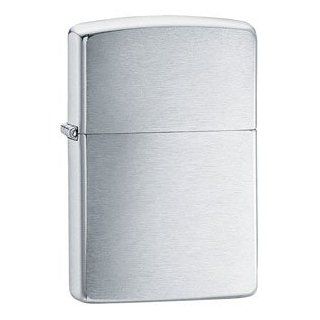 Zippo Brushed Silver Plate #113 Sports & Outdoors