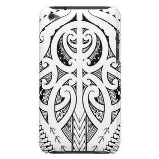 Maori tattoo design with bird elements barely there iPod cases