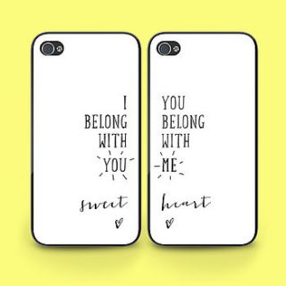 'i belong with you' iphone case set by paperhappy