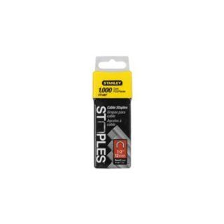 Stanley Ct108T 1/2 Inch Round Crown Cable Staples, Pack of 1000(Pack of 1000)   Electrical Cable Staples  