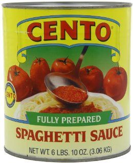 Cento Spaghetti Sauce, 106 Ounce (Pack of 6)  Gourmet Sauces  Grocery & Gourmet Food