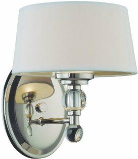 Savoy House Lighting 8 1041 1 109 Murren Collection 1 Light Wall Sconce, Polished Nickel with White Shade    