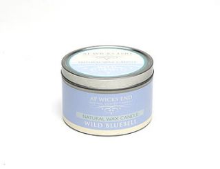 wild bluebell natural wax candle by at wicks end