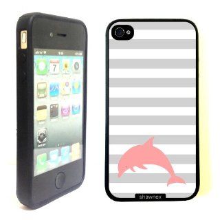 iPhone 4 4S Case ThinShell TPU Case Protective iPhone 4 4S Case Shawnex Dolphin Stripes Cell Phones & Accessories