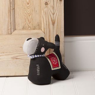 dog door stop by the contemporary home