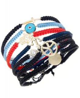 10k Gold Bracelet, Starfish Navy Nylon Rope Bracelet   Bracelets   Jewelry & Watches