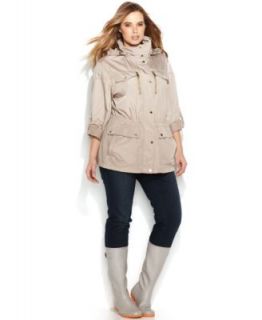 MICHAEL Michael Kors Plus Size Leather Moto Jacket   Jackets & Blazers   Women