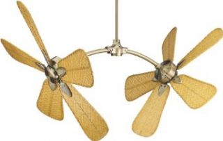 Fanimation Fans FP7000AB Caruso   Ceiling Fan (Motor Only), Antique Brass Finish   Wall Sconces  
