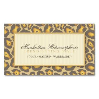 Modern Leopard Print Chic Business Cards