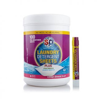 S2O 100 Count Laundry Sheets and Stain Remover Pen   Lavender