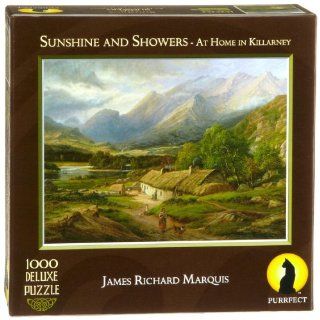 Purrfect Puzzles Sunshine and Showers   At Home in Killarney 1000 Piece Puzzle Toys & Games