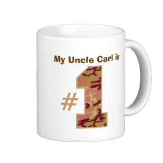 My UNCLE is Number One Custom Name Sand Camo Coffee Mugs