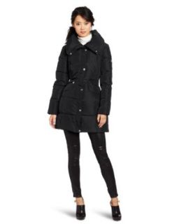 Jessica Simpson Women's 3/4 Length Down Puffer Coat, Black, X Large
