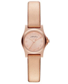 Marc by Marc Jacobs Womens Henry Dinky Rose Leather Strap Watch 21mm MBM1298   Watches   Jewelry & Watches