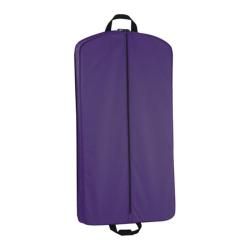 Wally Bags 40in Suit Length Garment Bag with Pockets Purple Wally Bags Fabric Garment Bags