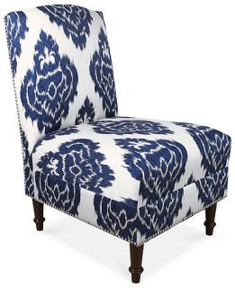 Barstow Blue Diamonds Fabric Accent Chair, Direct Ship   Furniture