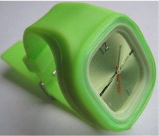 niceEshop(TM) Jelly Watch Unisex Silicone Wristband Green Jewelry