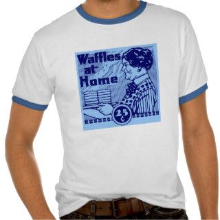 Blue "WAFFLES" T Shirt