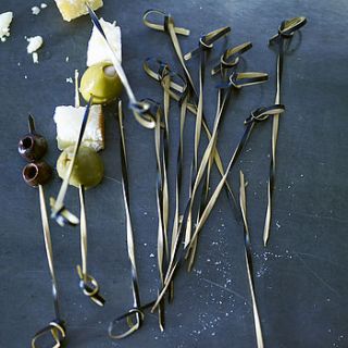 hansi bamboo picks, set of forty by rowen & wren