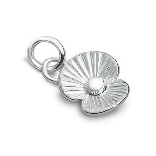poppy silver charm by scarlett jewellery
