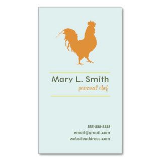 Orange Rooster Business Cards