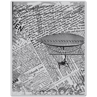 Hero Arts Cling Stamps Fly Away Newsprint Hero Arts Clear & Cling Stamps