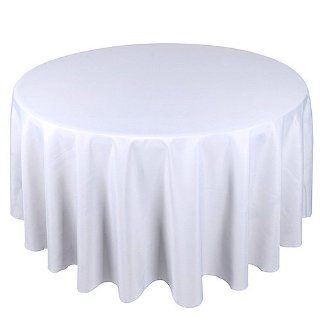 White 120 Inch Round Tablecloths   White Table Cloth Round