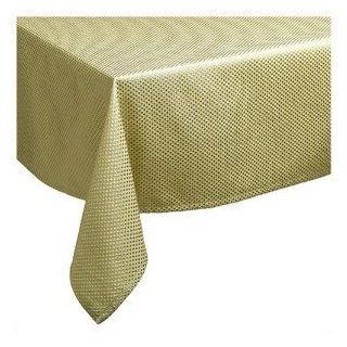 Waterford Crosshaven Spun Gold Tablecloth, 70 by 104 Inches  