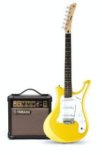 Yamaha EGV103YPF Electric Surf Guitar (Accessory Kit, Amp, Yellow) Musical Instruments