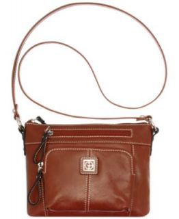 Giani Bernini Glazed Leather Crossbody Bag   Handbags & Accessories