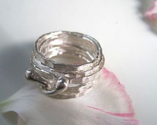 silver wrap ring by bijou gifts