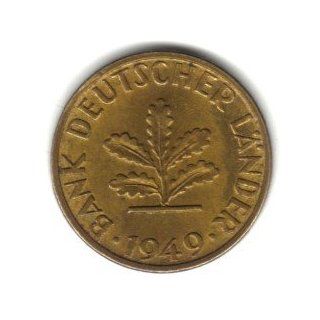 1949 D West Germany (Federal Republic) 5 Pfennig Coin KM#102 