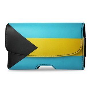 Apple Design Horizontal Pouch DHP102A for iPhone 4 Plus   Retail Packaging   Black/Light Blue/Yellow Cell Phones & Accessories