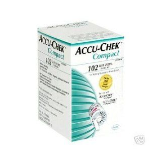 Accu Chek Compact Test Strip Drums   102 tests, 6 drums Health & Personal Care