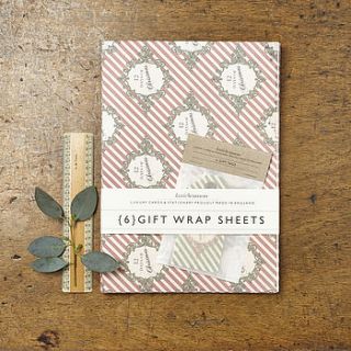 twelve days of christmas gift wrap set by katie leamon