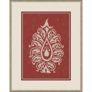 Epic Art Paisley II Wall Art in Red