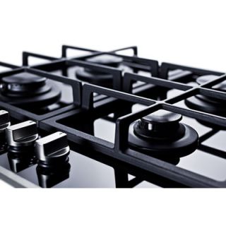Summit Appliance 4 Burner Gas on Glass Cooktop
