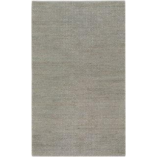 Handwoven Kenitra Dove Gray Natural Fiber Jute Braided Texture Rug (3'6 x 5'6) 3x5   4x6 Rugs
