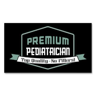 Vintage Premium Pediatrician Business Cards