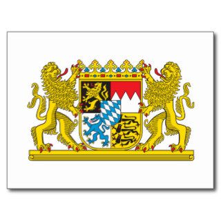 Bavaria coat of arms post cards