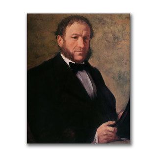 Edgar Degas 'Portrait of Monsieur Ruelle' Canvas Art Trademark Fine Art Canvas
