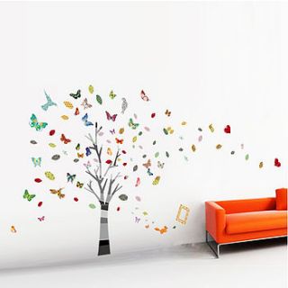 tree and butterfly wall stickers by i am made