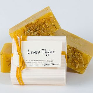lemon thyme handmade soap by second nature soaps