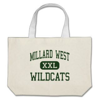 Millard West   Wildcats   High   Omaha Nebraska Canvas Bags