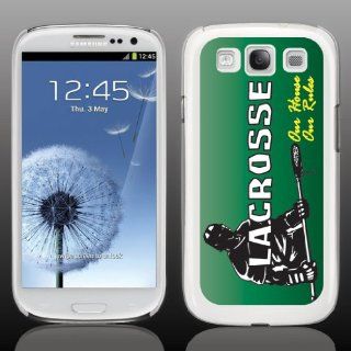 Lacrosse (Our House Our Rules) Samsung Galaxy S3 Phone Case   White Protective Hard Case Cell Phones & Accessories