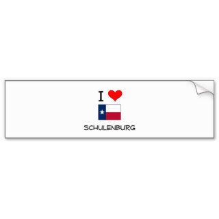 I Love Schulenburg Texas Bumper Sticker